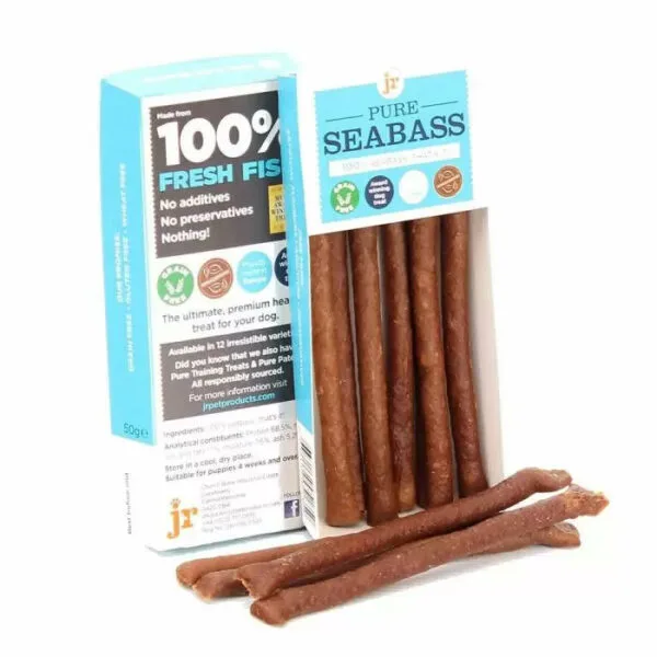 0psb50 jr pet products pure seabass sticks 50g 1