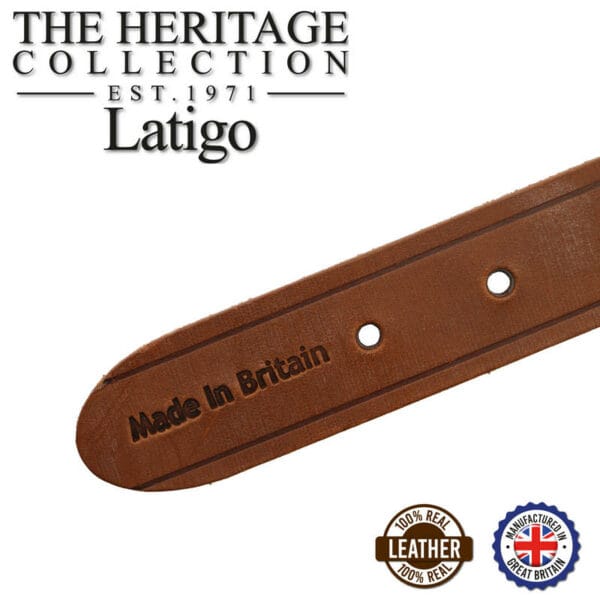 Ancol Latigo Leather Dog Collar -  Chestnut - Image 3