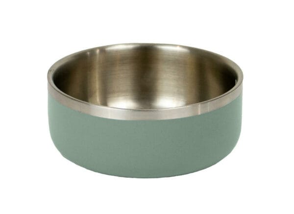 anc007 972400 hungry paws large stainless steel bowl sage green 1