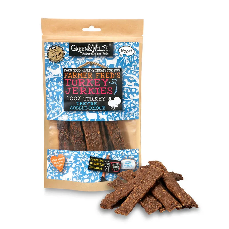 Green & Wild's Turkey Jerkies, 100g