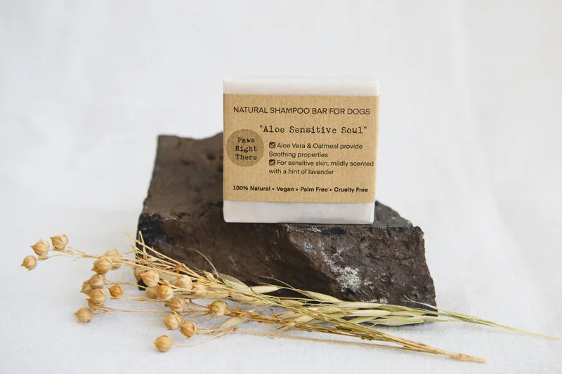 Paws Right There Aloe Sensitive Soul Natural Shampoo Bar
