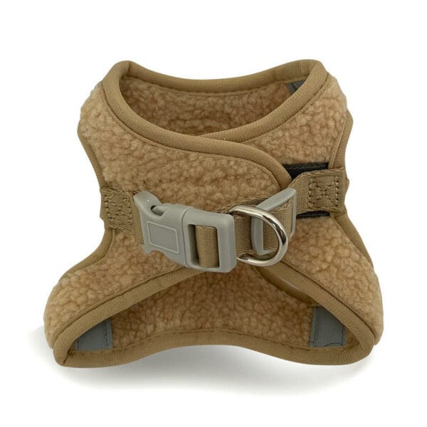 pup002 puppy boheme teddy step in harness beige 2