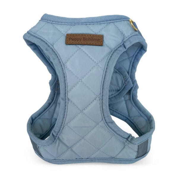 pup005 puppy boheme dusty blue step in harness 1